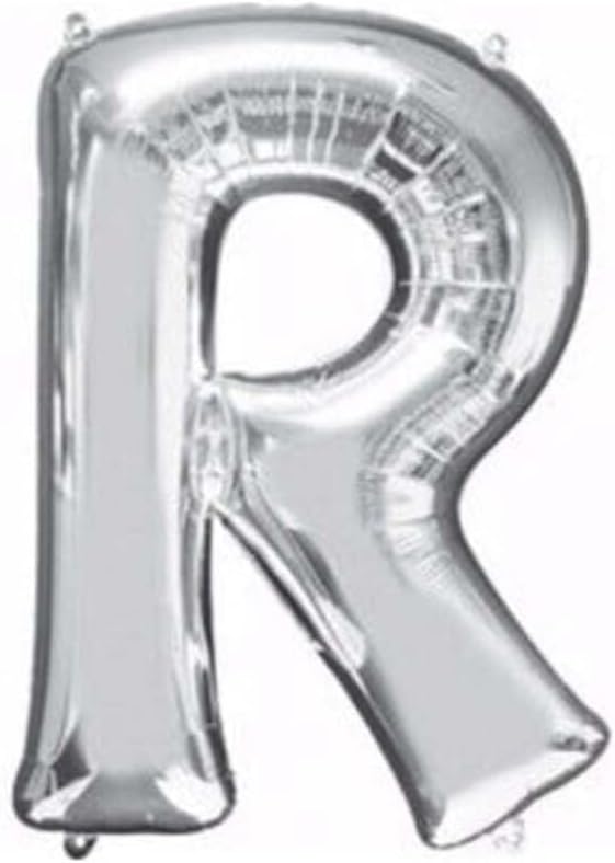 5DM R Harf Folyo Gümüş Balon Küçük 35 Cm