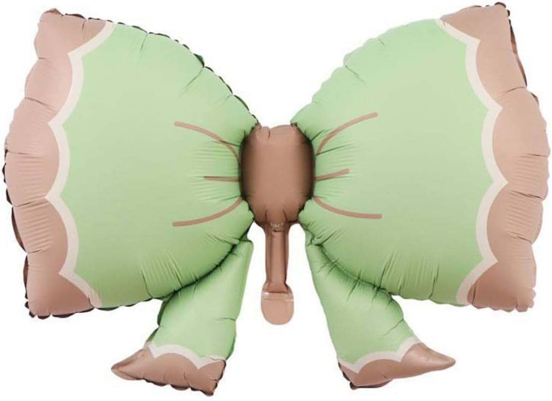 Retro Fiyonk Pastel Folyo Balon Büyük Boy Yeşil 91-60 Cm