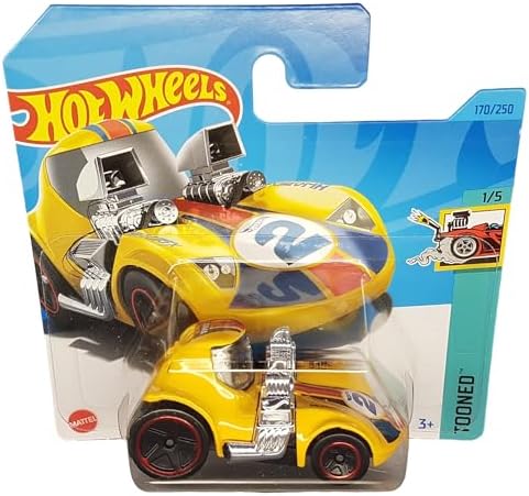 - Tooned - Tooned 1/5 - HKJ84 - Short Card - sarı - Mattel 2023-1:64