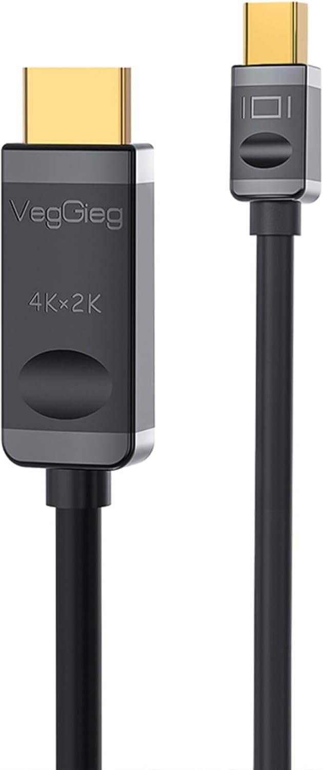 4K 30Hz Mini DisplayPort to HDMI Dönüştürücü Kablo 1.5 Metre