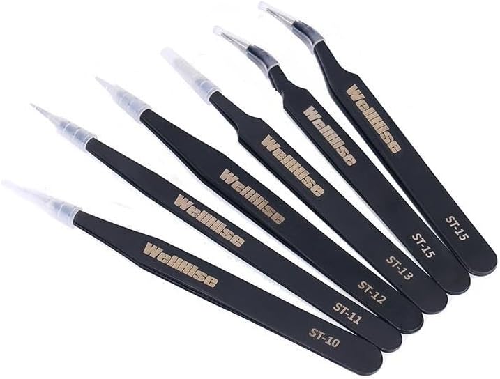 WellHise Profesyonel Antistatik Cımbız Seti 6 Parça