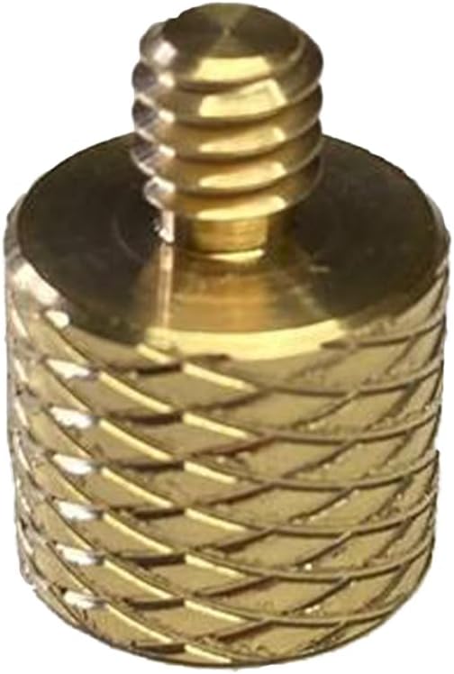 1/4 İnç, Monopod, Kamera, Mikrofon, Projektör Vidasını 3/8 İnçe Dönüştürücü Adaptör, Sarı, Pirinç