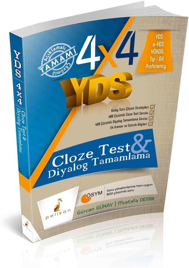 4x4 YDS Seti 3. Kitap Cloze Test ve Diyalog Tamamlama