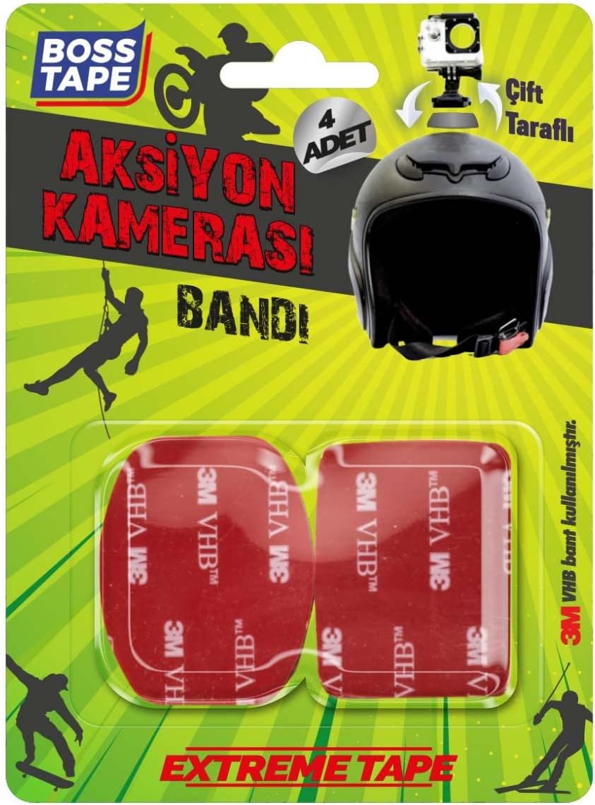 Boss Tape Go Pro Aksiyon Kamerası Yapıştırma Bandı