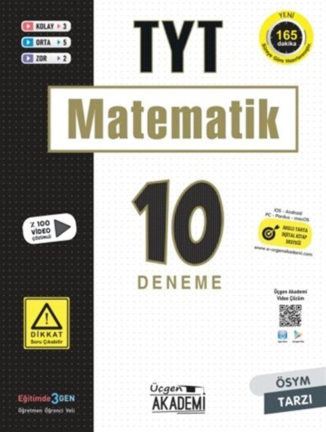 TYT Matematik 10 lu Deneme Sınavı