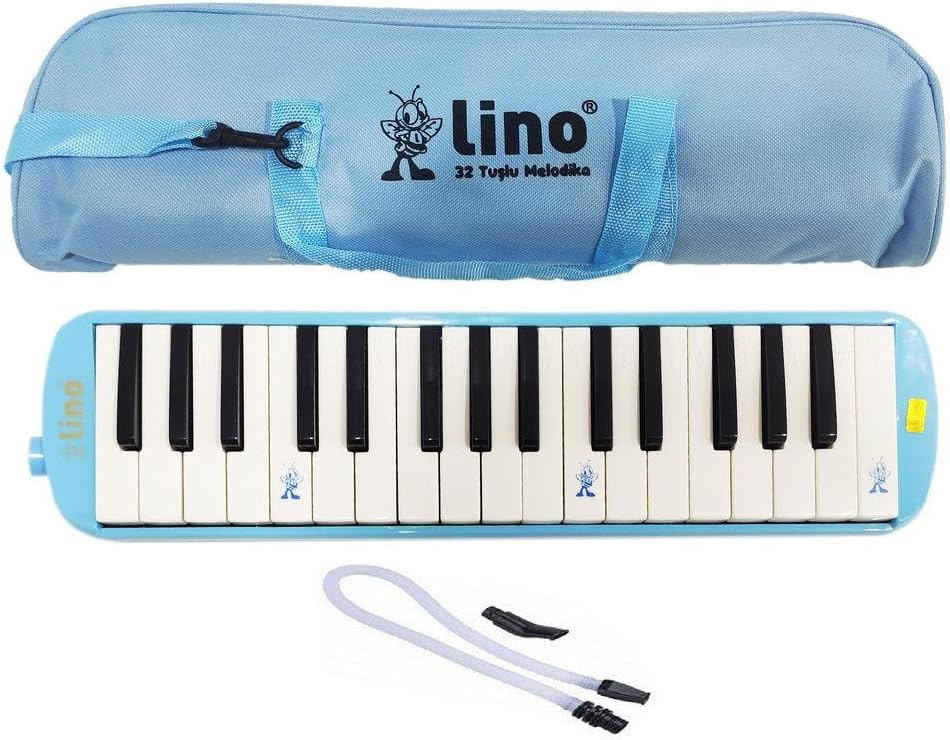 LİNO MELODİKA 32 TUŞLU BEZ ÇANTA PASTEL MAVİ