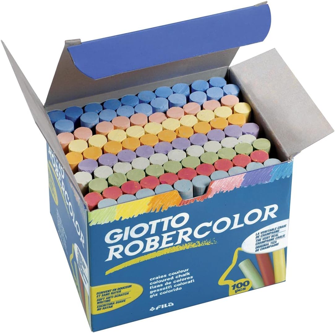 Robercolor Tebeşir, 100'lü Kutu, Karışık Renkler