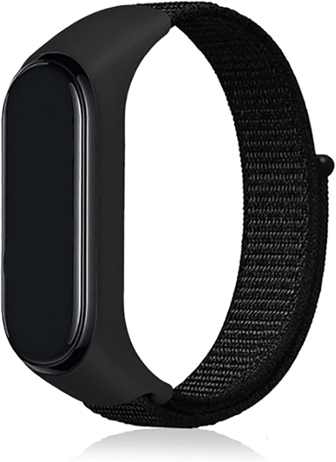 Mi Band 4 5 6 İle Uyumlu Kordon Ayarlanabilir Naylon Elastik Spor Yedek Bileklik Renkli Kayışı Kaliteli Hasır Örme Kordon Kayış (Siyah)