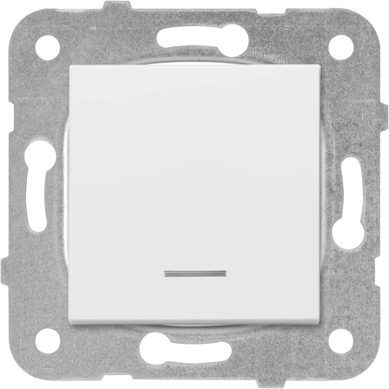 Karre/Meridian Beyaz Işıklı İki Kutup Anahtar Mekanizma ve Düğme/Kapak 16AX