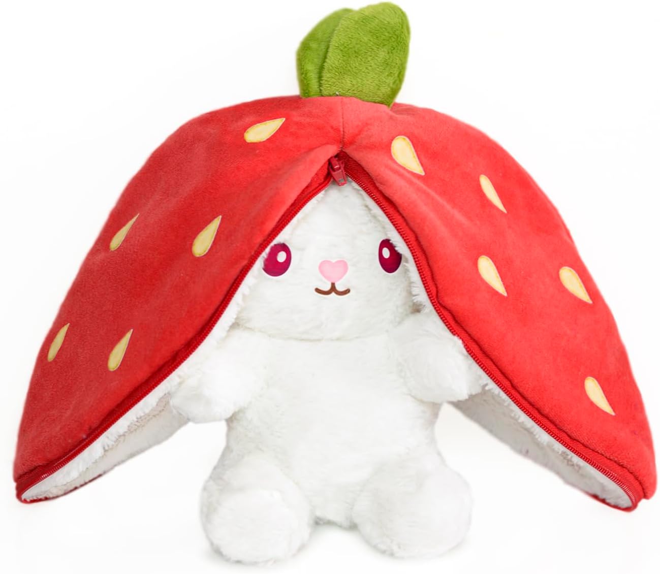 Özgüner Oyuncak Çilek Yastık Tavşan Pelüş - Pelüş Çilek Tavşan,Çilek Yastık,Doldurulabilir ,Misfittens,Çilek Çanta,Büyük Kulaklı Çilek Tavşan (Çilek Tavşan No:3)
