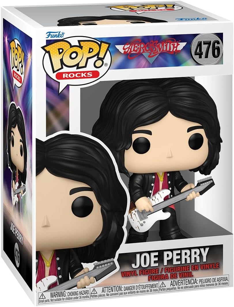 POP Rocks: Aerosmith - Joe Perry with Guitar, Oyuncak Figür