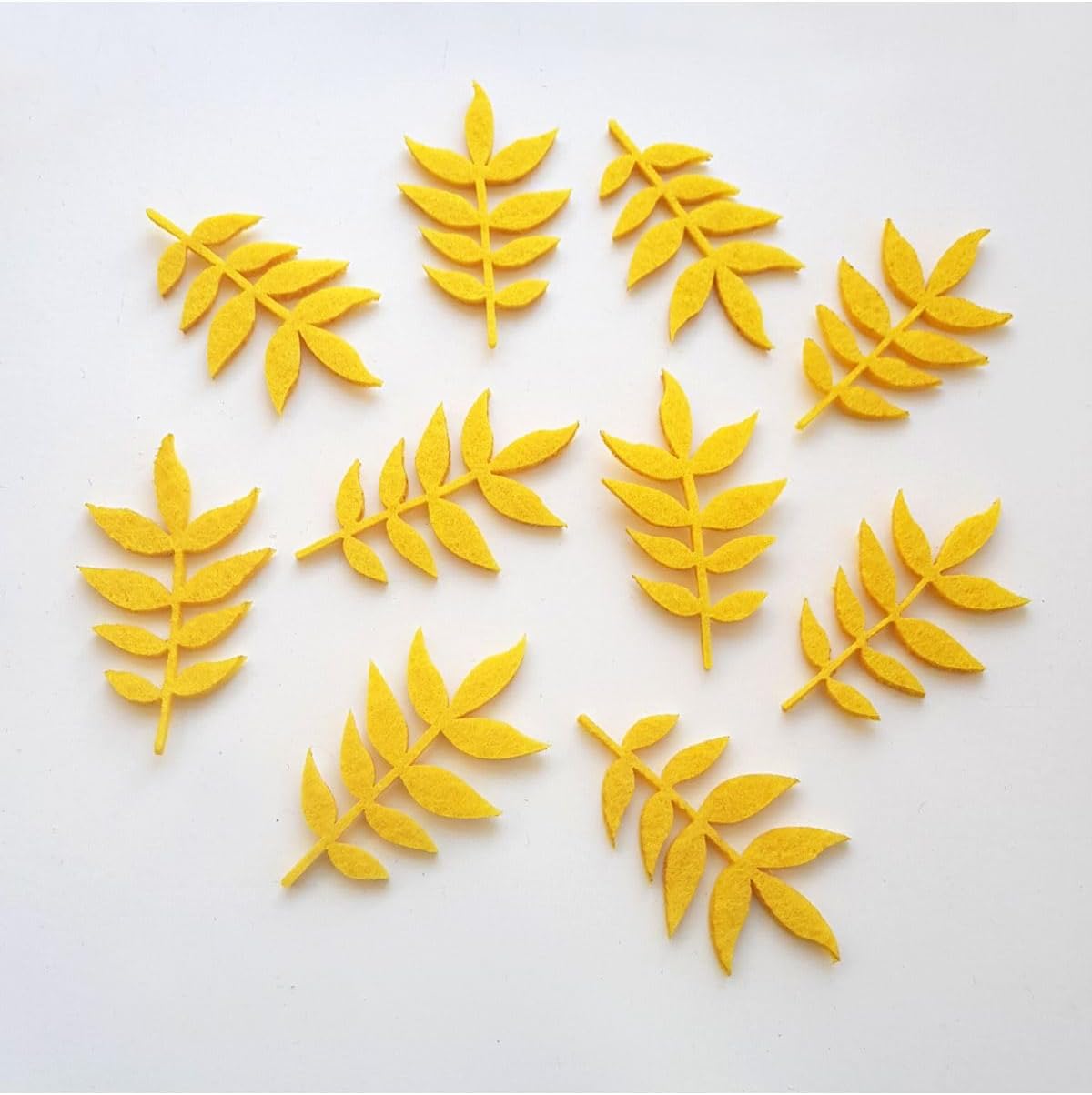 Keçe Sonbahar Yaprakları, Sarı 8 Adet