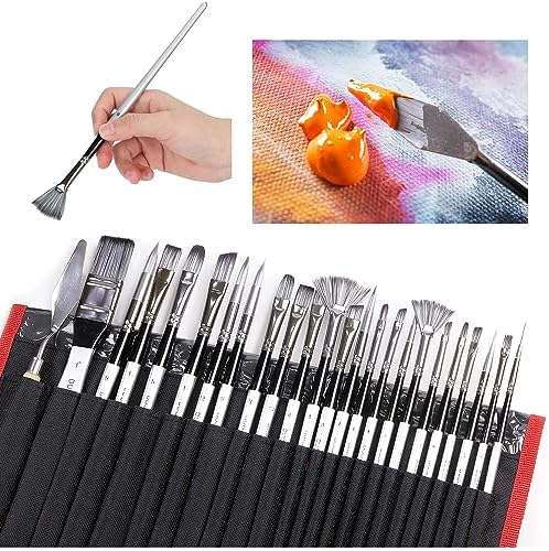 24 Parça Siyah Çantalı Sanat Fırçası Seti