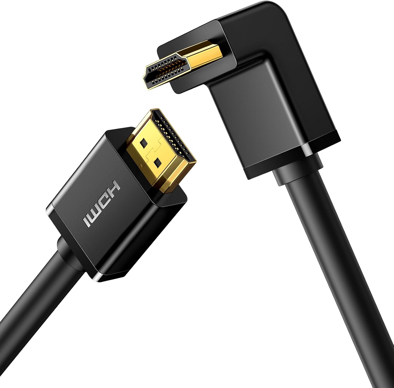 HDMI 90 derece kablo, 2 Metre, Siyah