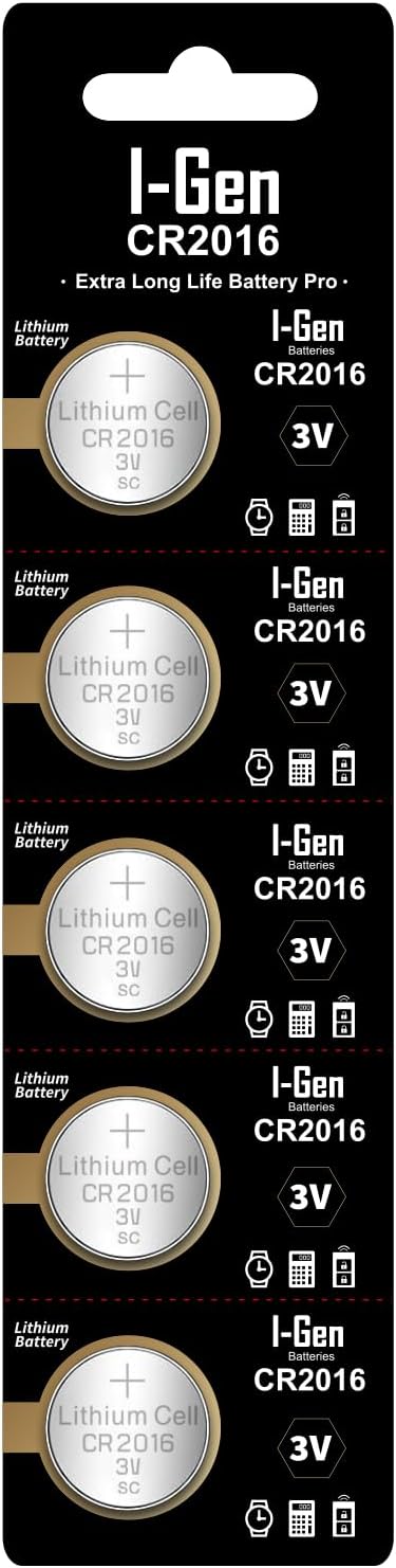 CR2016 Pil 5'li Paket Lityum Düğme Pil 3V 2016