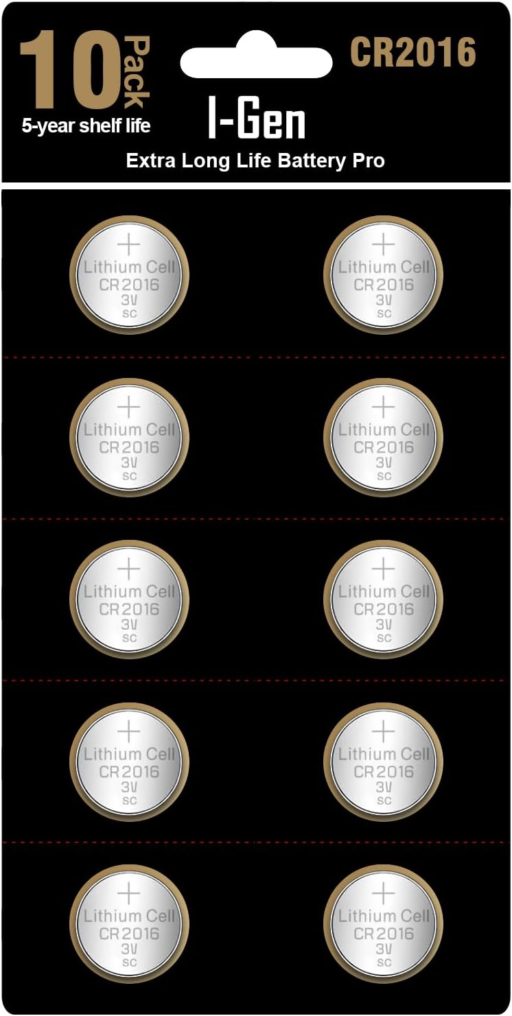 CR2016 Pil 10'lu Paket Lityum Düğme Pil 3V 2016