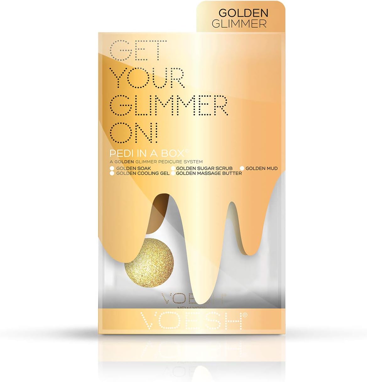 VOESH Pedi In A Box Glimmer 5 Adımlı Pedikür Seti Altin