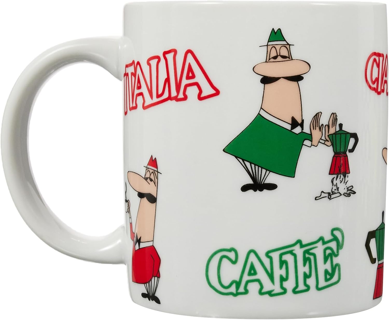 - Kupa - Mug Tricolore Omino - 250mL - Porselen