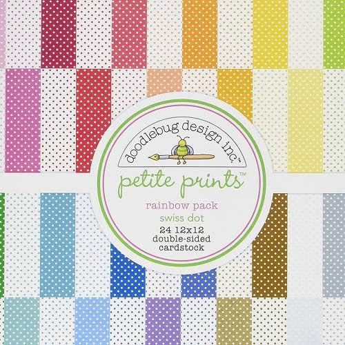 Dooblebug Petite İsviçre Puantiyeli Tonkartons 12 inç x 12 inç 2