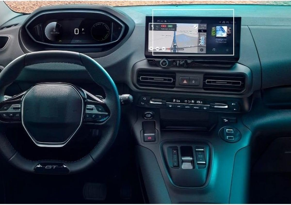 Mobilite Yeni Rifter 2024 2025 / Combo 2024 2025 / Berlingo 2024 2025 ile uyumlu Model Multimedya 9H Ekran Koruyucu