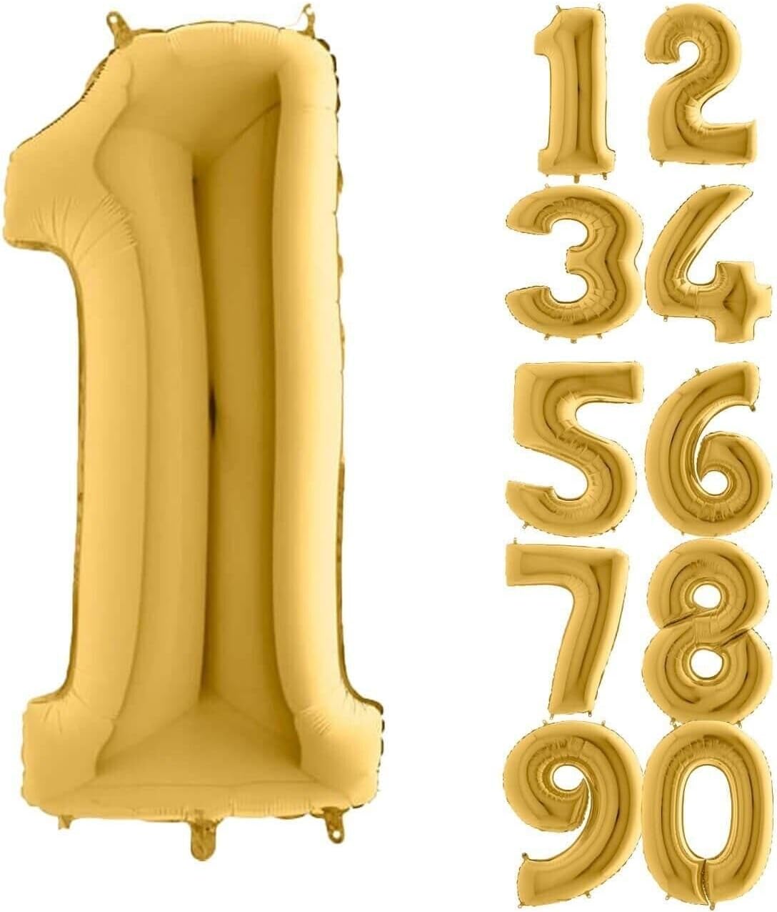 5DM 1 Rakam Balon Folyo Altın Sarısı 16 Inç