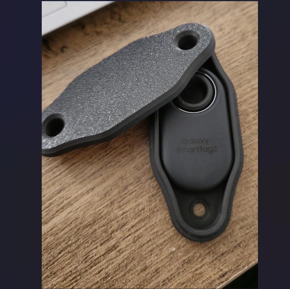 İçin Bisiklet Suluk Arkasına Takılan Tutucu Smart Tag 2 Kılıf - Siyah