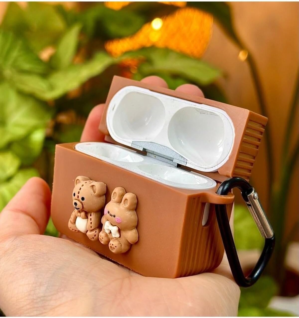 Pro - Pro2 ile Uyumlu Ayıcık Tasarımlı Kalın Silikon Kılıf - Kahve