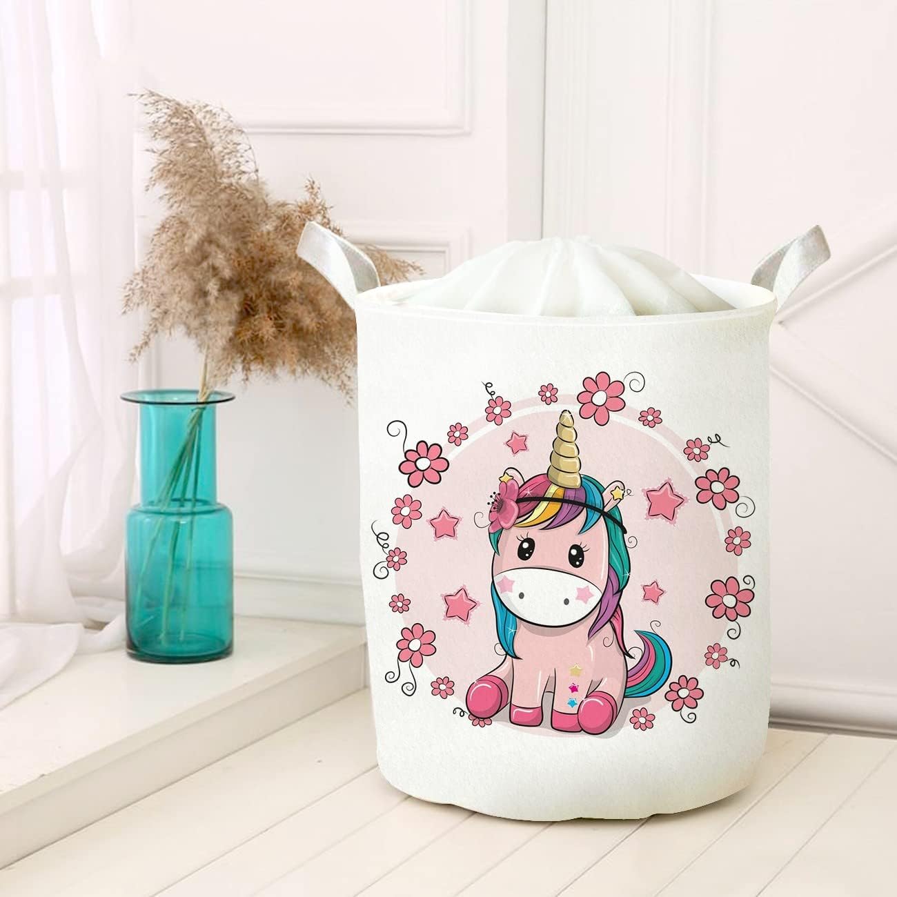 Çok Amaçlı Oyuncak Saklama Kutusu Kirli Çamaşır Piknik Sepeti Katlanır Düzenleyici Keçe Model 00243