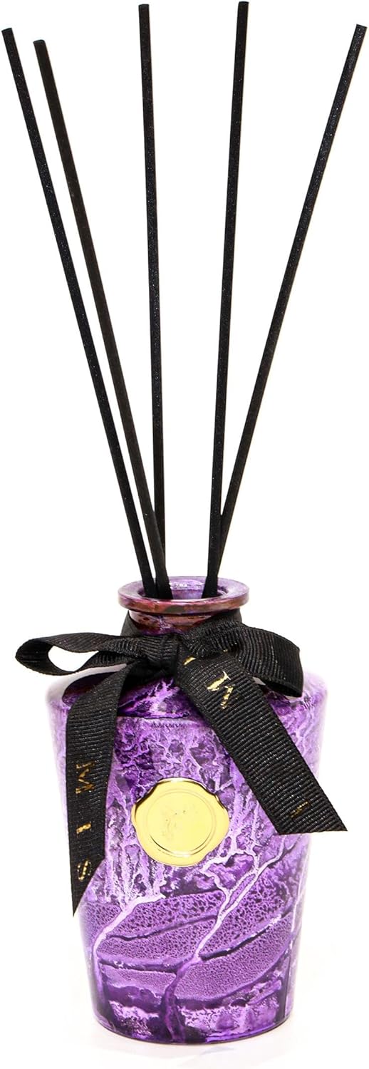 130 ml Mor Batik Cam Şişe Vanilya Oda Kokusu