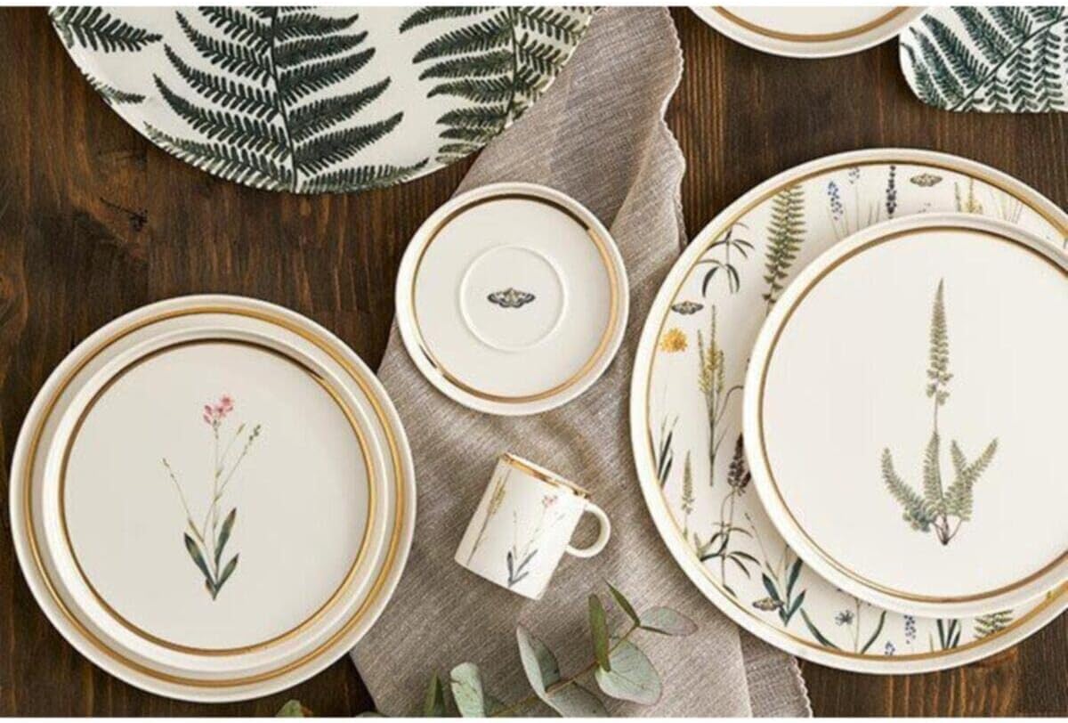 19 Parça 6 Kişilik Pasta&Çay Takımı