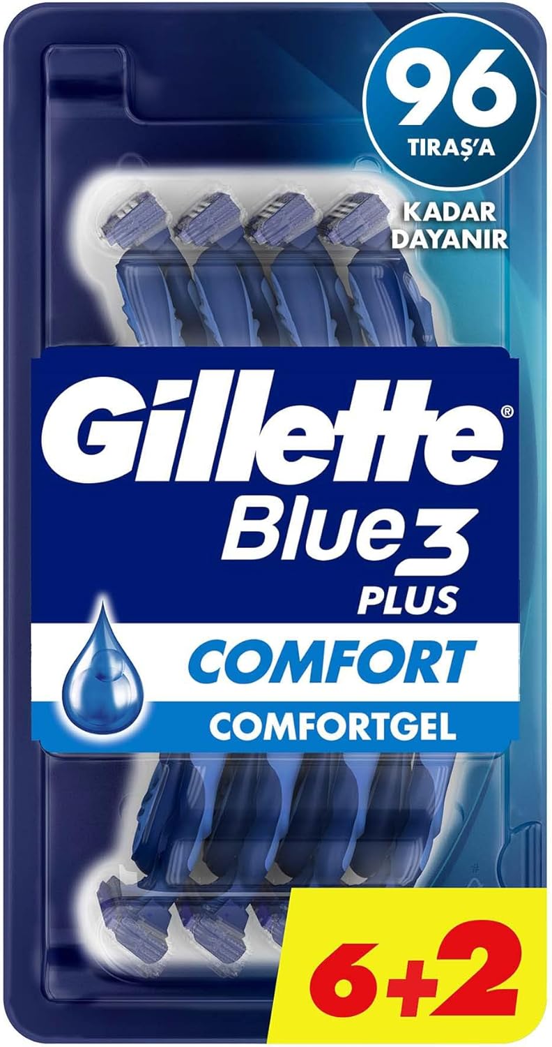 Gillette Blue3 Comfort Kullan At Erkek Tıraş Bıçağı 8 Adet