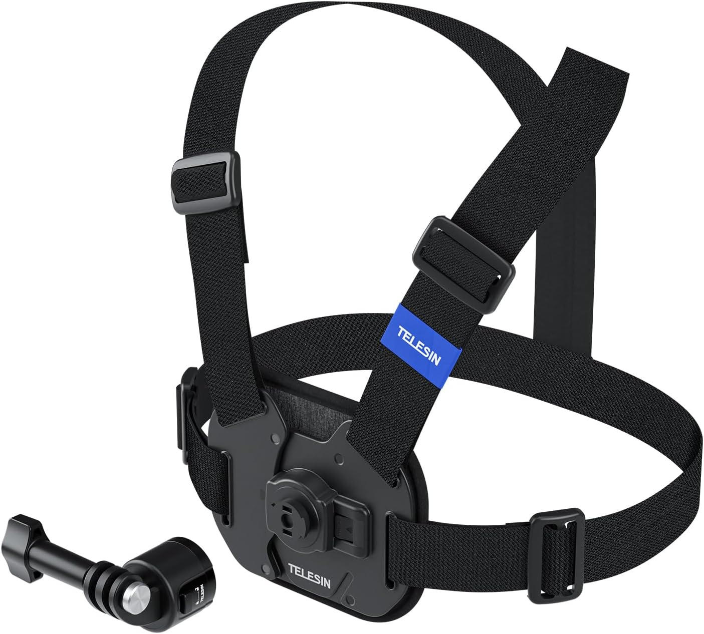 Aksiyon Kamera Göğüs Askısı (Vest Chest) | Hızlı Çıkarılabilir Yelek Göğüs Kayışı | 13/12/11/10/9/8/7/6/5, Osmo Action 3/4/5 Pro, Modelleri ile uyumludur (Siyah)