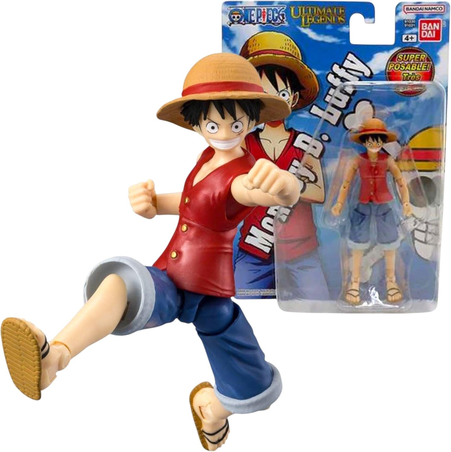 Bandai, 13 cm One Piece Luffy Figür - Serisi,