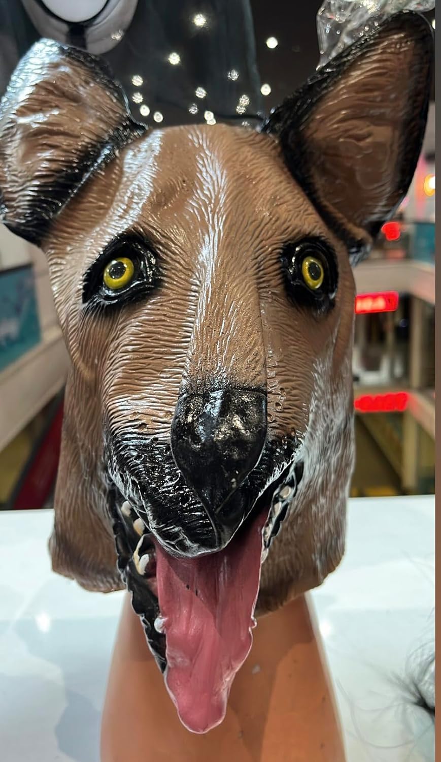 Halloween Köpek Maskesi, Korku Maskesi, Bayramı Aksesuarları, Halloween Kostüm Aksesuarı, Şaka Oyunları ve Korku Maskeleri