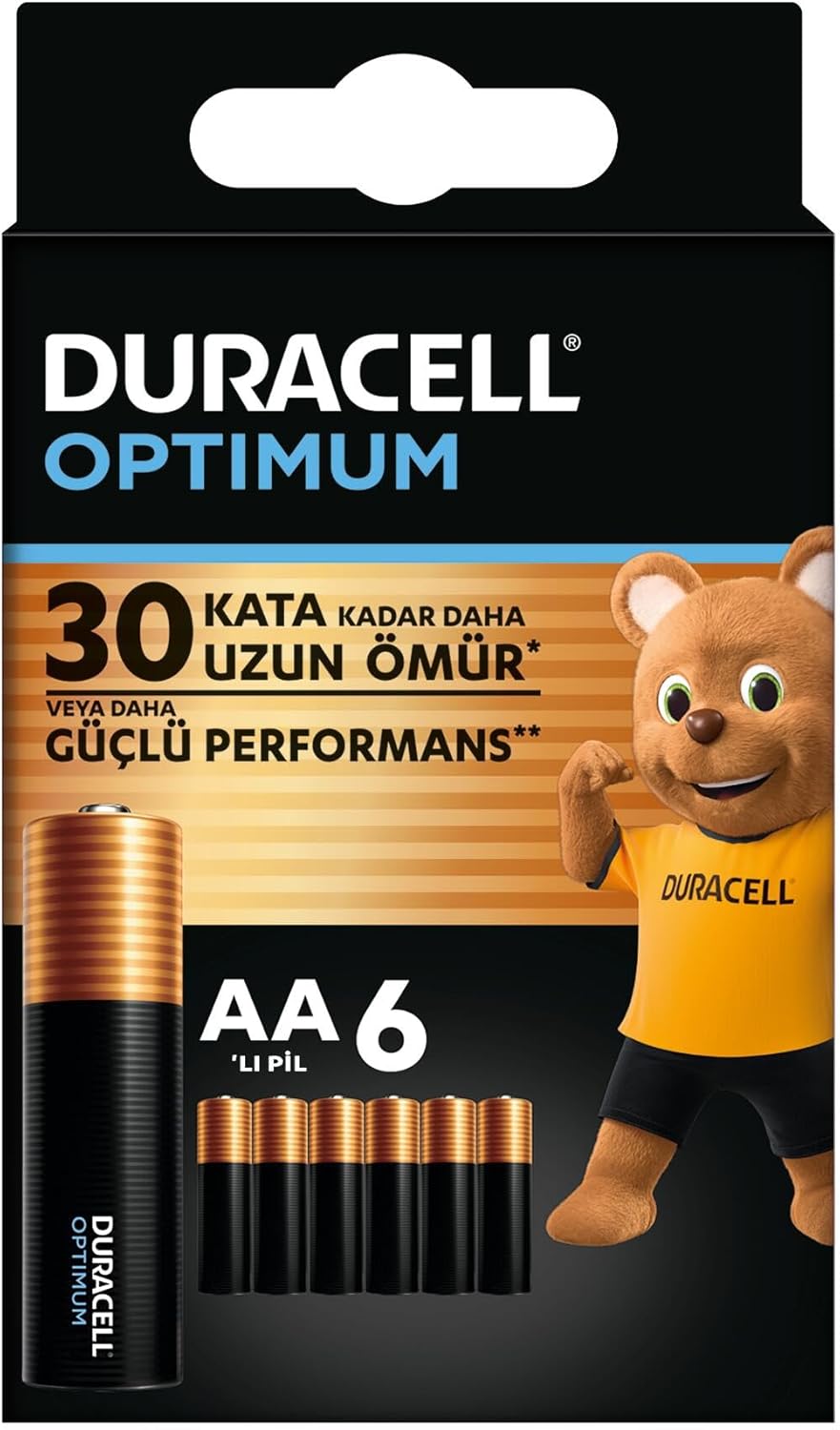 Optimum AA Alkalin Kalem Pil (6’lı Paket) 1,5V - LR6 MX1500