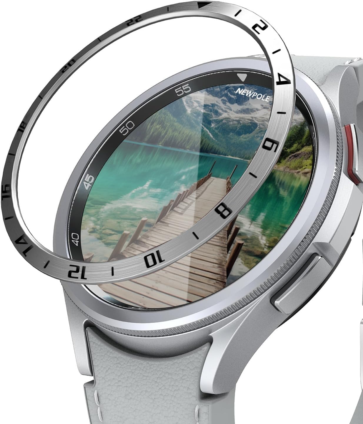 Galaxy 6 47mm için Çerçeve Darbeye DayanıklıÇizilme Karşıtı Çerçeve Galaxy 6 47mm Uyumlu Çerçeve (Gümüş)