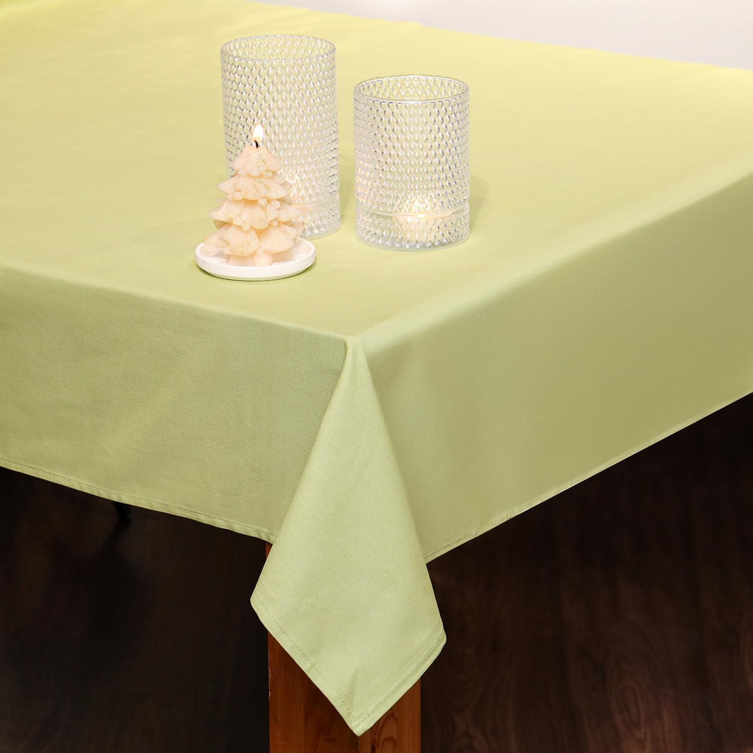 Yeşil Pamuklu Masa Örtüsü