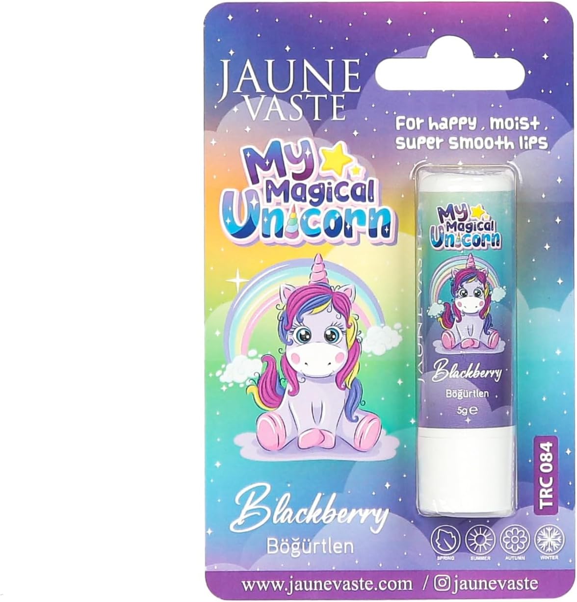JAUNE VASTE Kıds Unicorn (Böğürtlen) Lip Balm 5gr