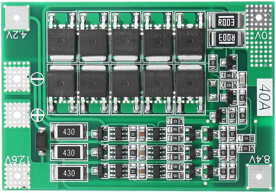 3S 40A BMS 12.6V 18650 Lityum Pil Şarj Koruma Modülü