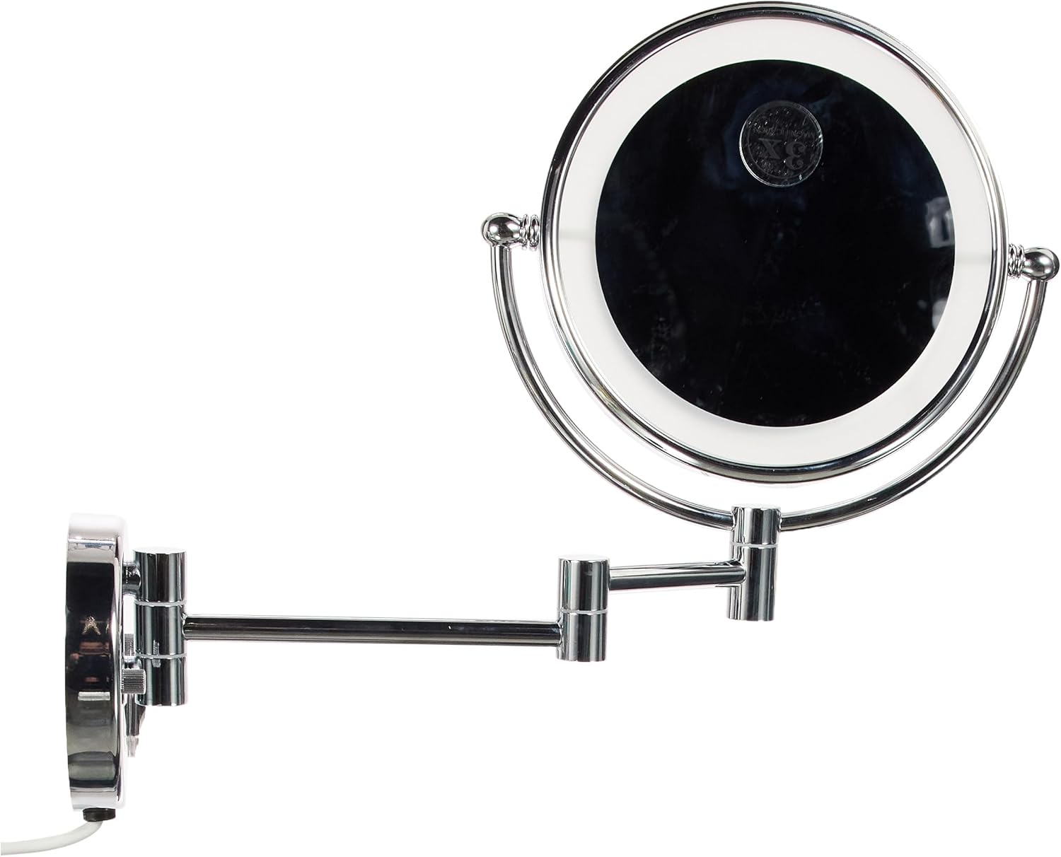 VitrA Arkitekta A44010 Makyaj Tıraş Aynası, LEDli, Krom