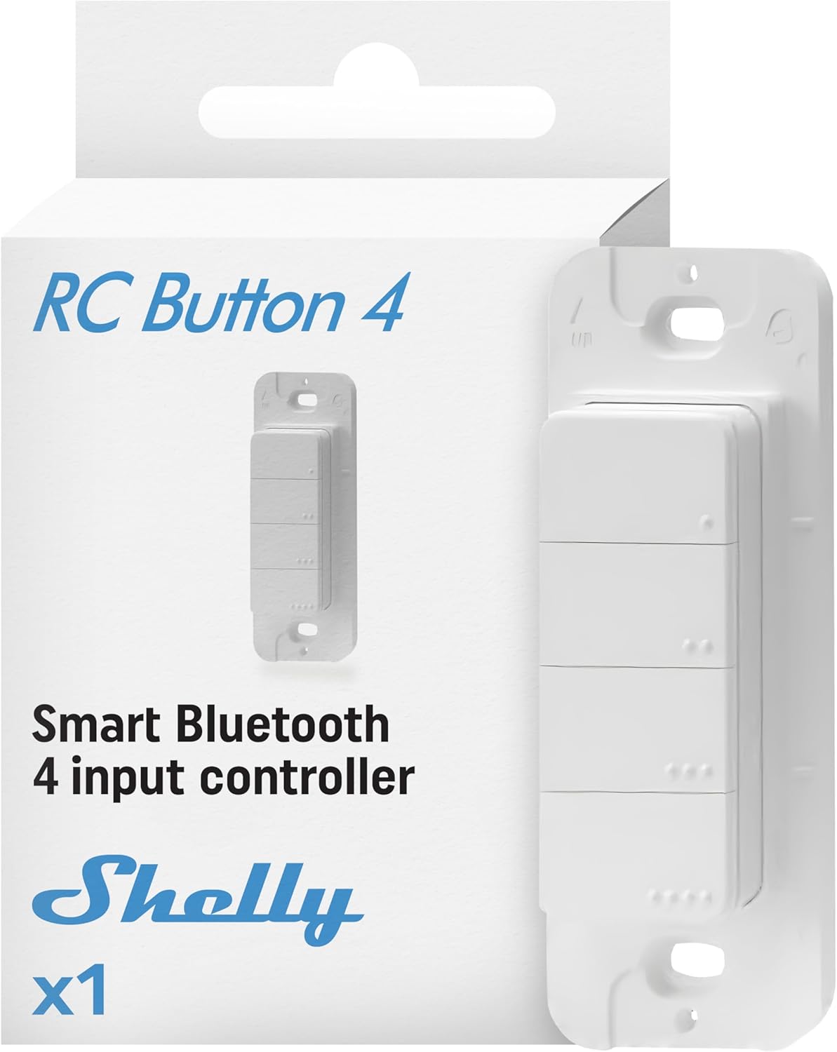 BLU RC Düğmesi 4 | Akıllı Bluetooth 4 Düğmeli Uzaktan Kumanda | Ev Otomasyonu | iOS Uygulaması | Çoklu Tıklama | Manyetik Tutucu | Garaj Kapısı Açıcı | Işık Kontrolü | Sahne Kontrolü