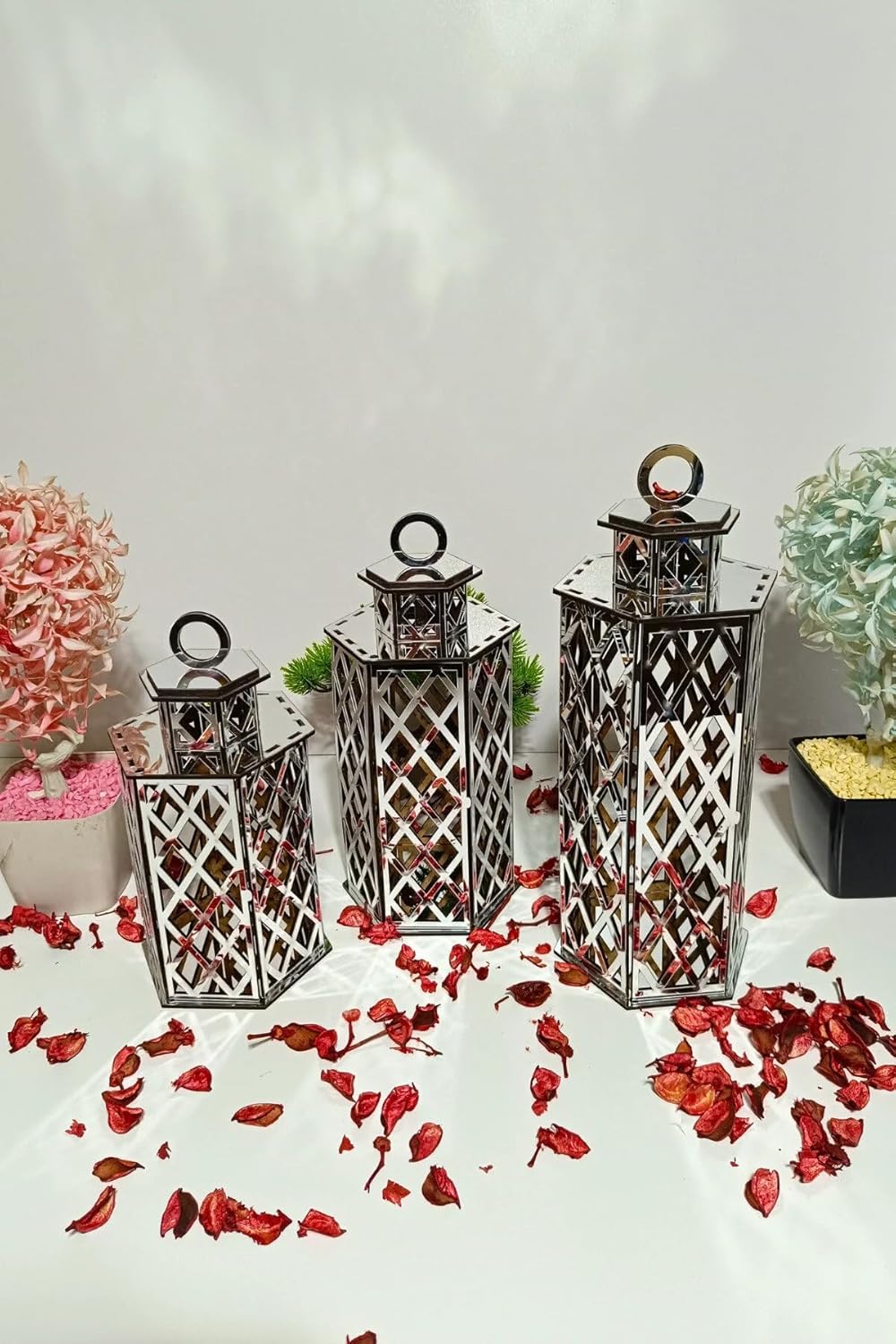 VEHER Gümüş Dekoratif Mumluk