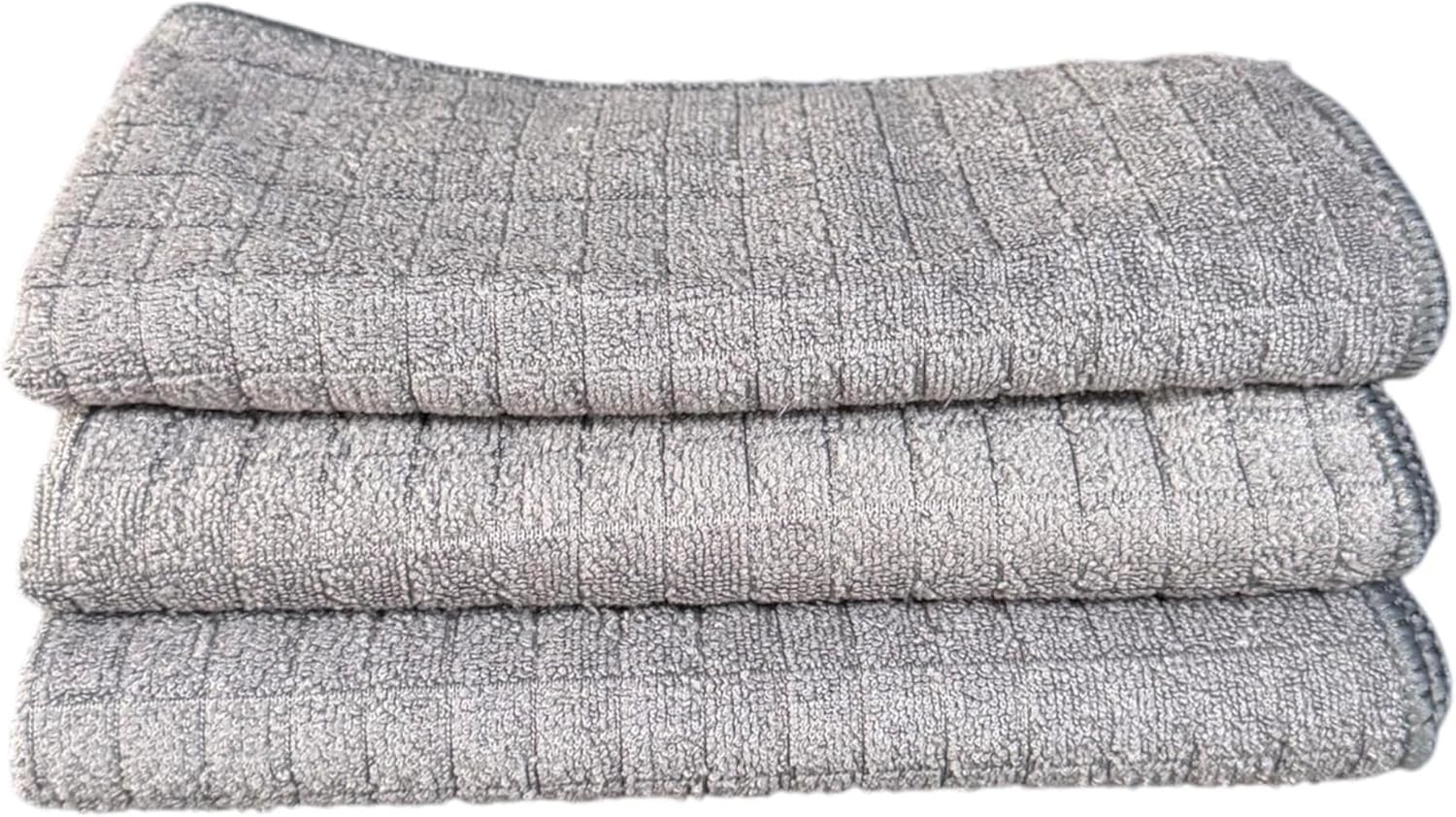 - Mikrofiber Mutfak Temizlik Bezi, Leke Tutmaz Temizlik için Kareli Bez - 40x40 cm - 3 Adet