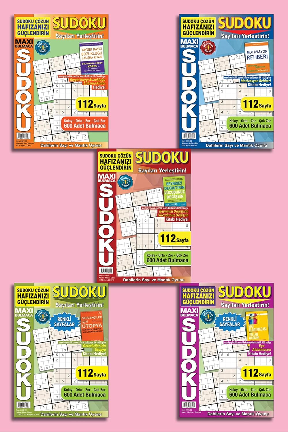 Maxi Sudoku 5’Li Set 2