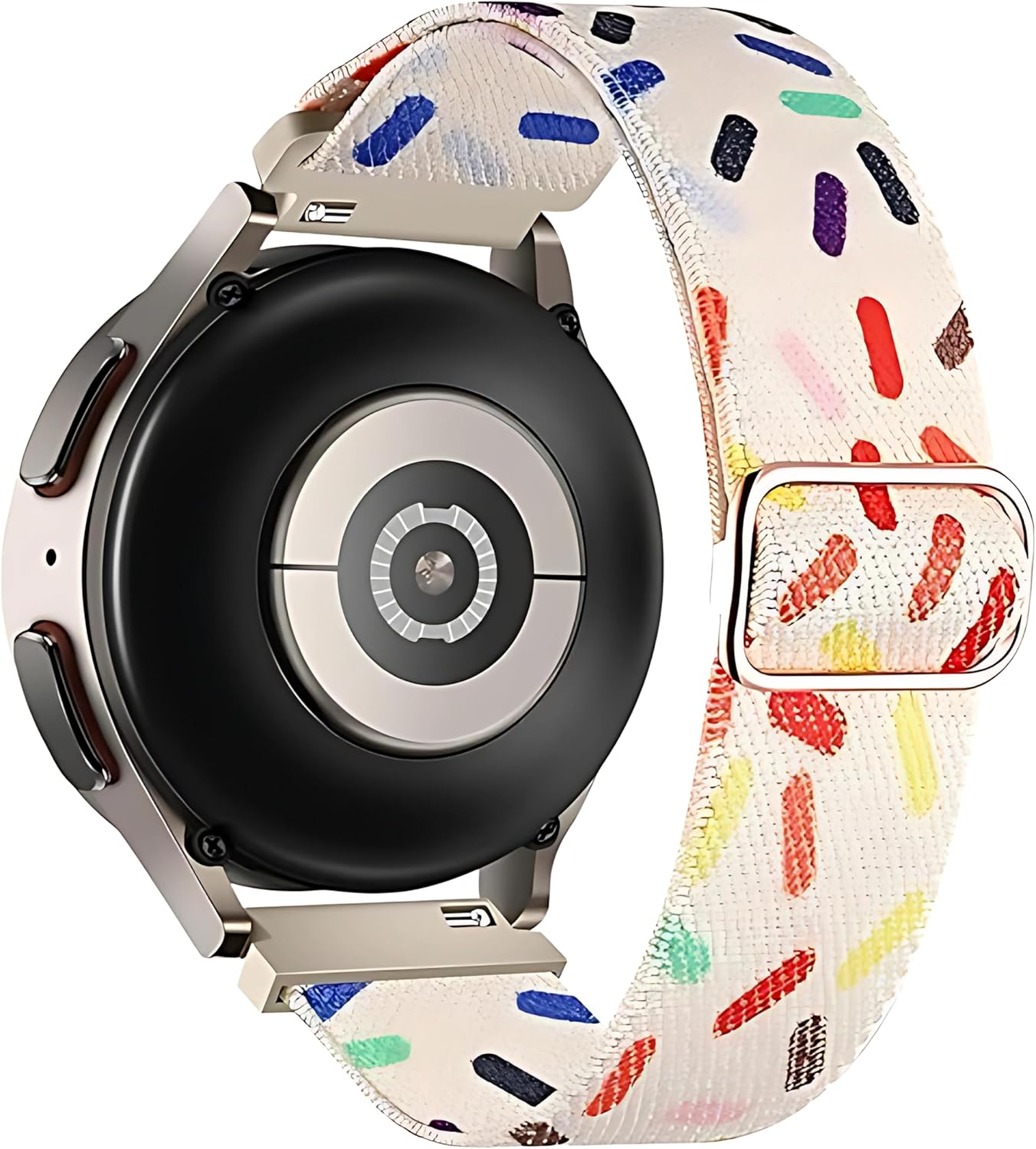 Serisi 18mm Esnek Kumaş Kordon ile Uyumlu GT5 41mm/GT5 Pro 42mm/GT4 41mm için Terleme Karşıtı Nefes Alabilen Bileğe Göre Ayarlanabilen Elastik Kayış