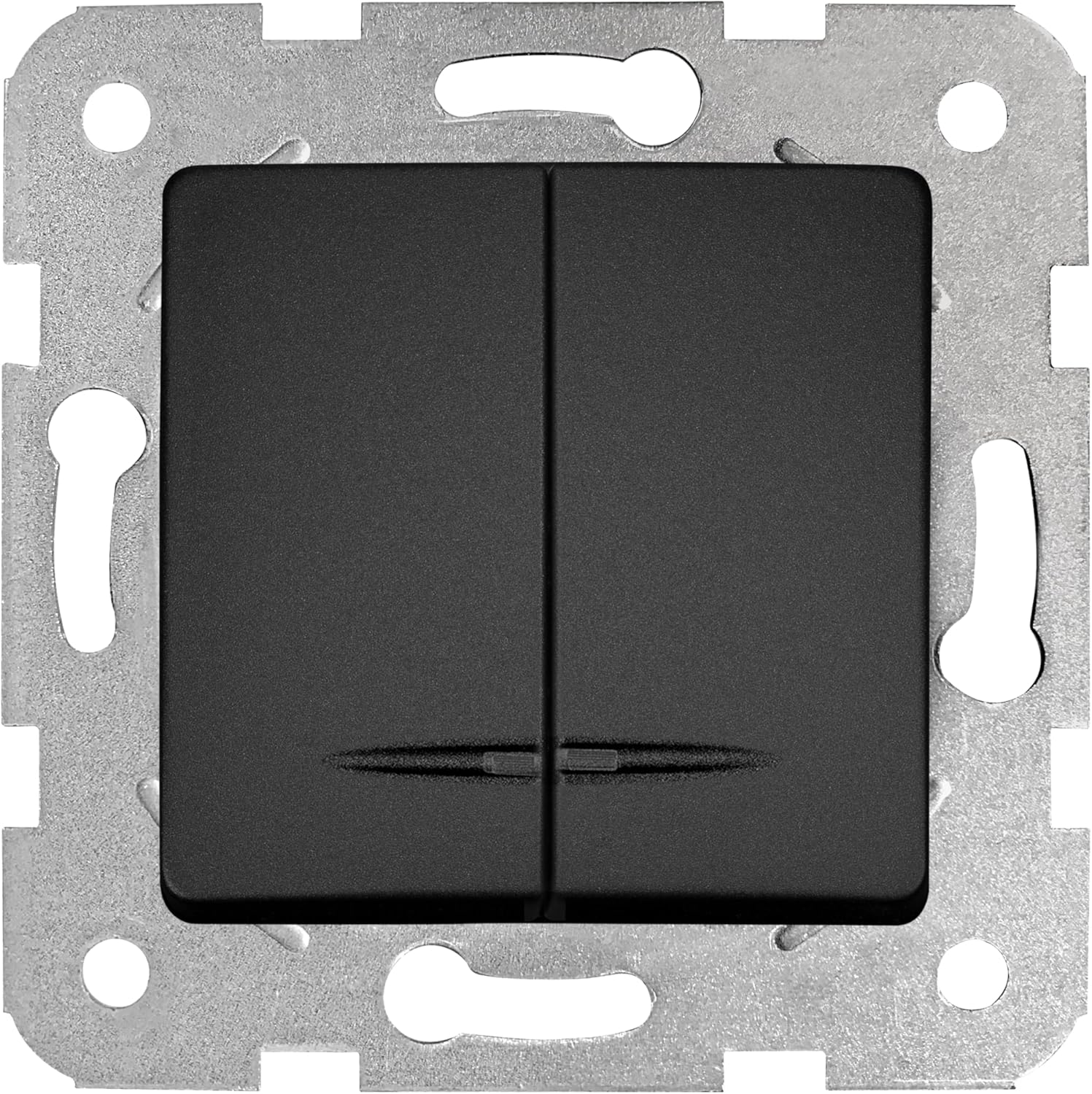 Linnera Life Gece Siyahı Işıklı Komütatör Çabuk Bağlantı Mekanizma ve Düğme