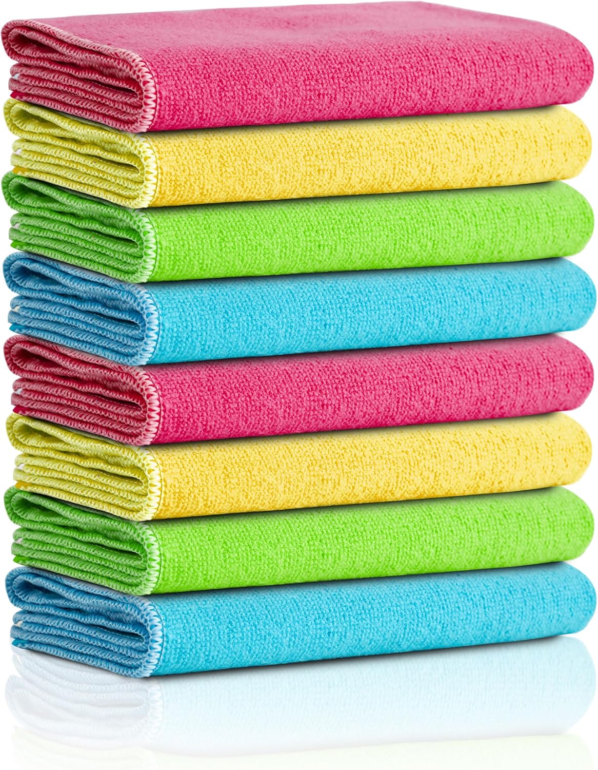 | Mikrofiber Temizlik Bezi | Klasik Serii | 250 GSM | Banyo, Mutfak Bezi | Bulaşık Kurulama Bezi | 4 Renk x8 Adet