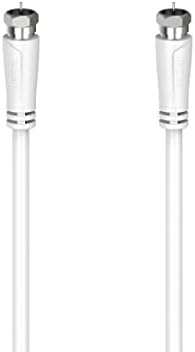 SAT Kablosu F Fiş - F Fiş Beyaz 5m, 90 dB