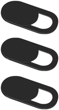 Kamera Kapatıcı 3 Lü Set Laptop Telefon Tablet Uyumlu Siyah Ultra İnce Kaydırmalı Webcam Gizlilik Kapağı Siyah