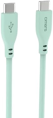 Type-C to Type-C Silikon PD Hızlı Şarj Kablosu Yeşil